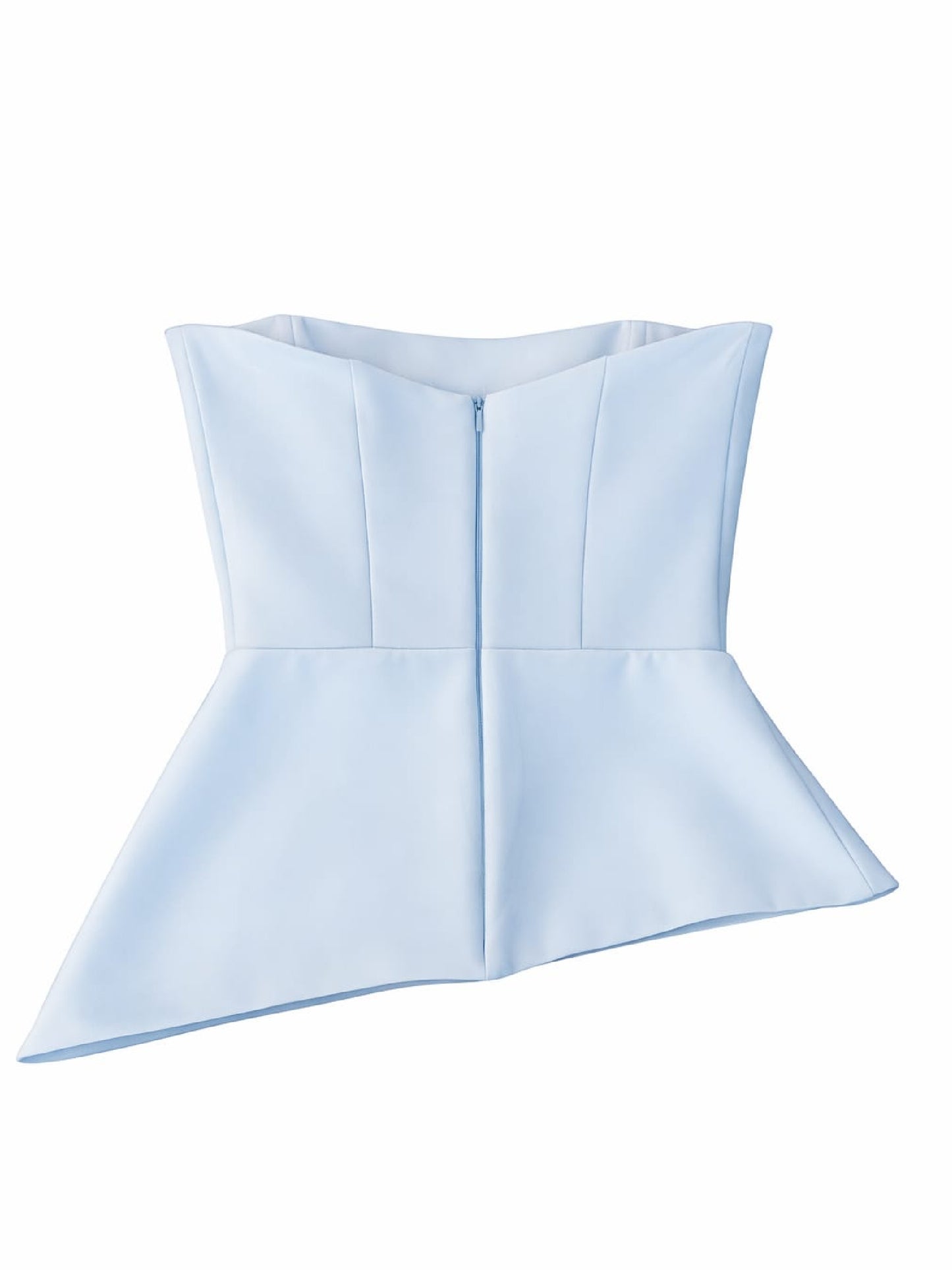 Top corset asimetric babyblue Harera H25T002