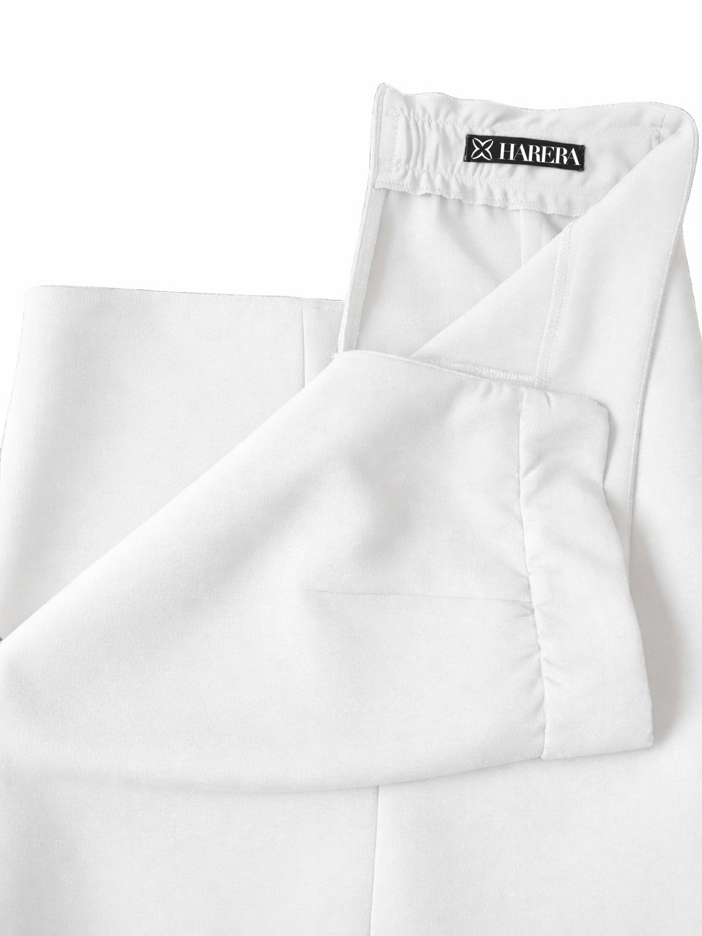 Fustă albă creion midi cu crăpătură frontală Harera H26F002