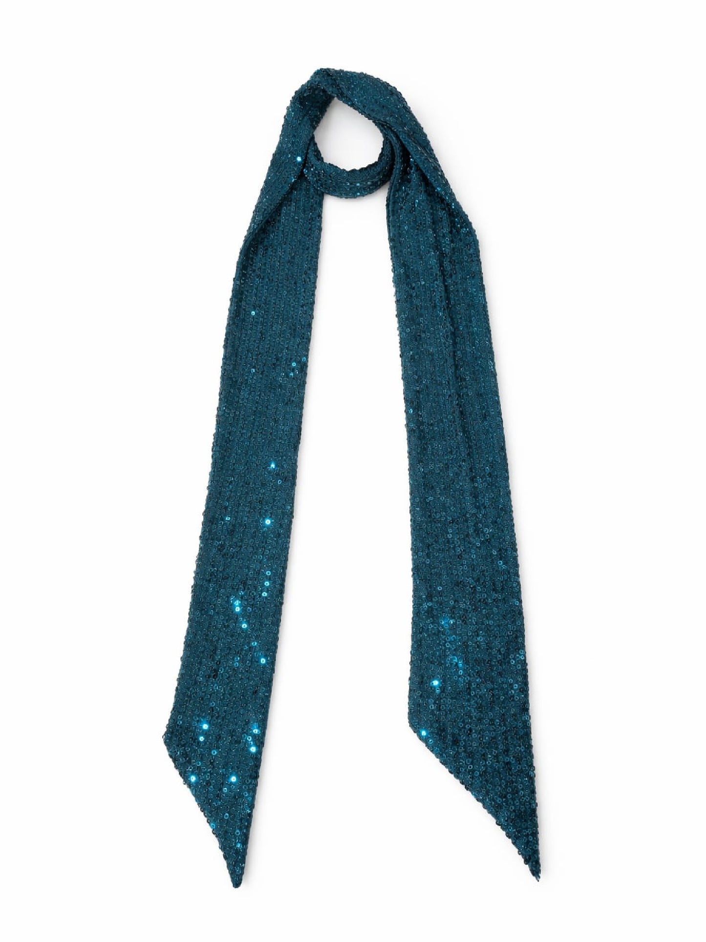 Eșarfă verde cu paiete Harera H25A001